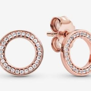 Pandora Sparkling Circle Earings